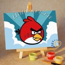 Angry Birds. Red bird. Сквозь облака