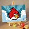 Angry Birds. Red bird. Сквозь облака